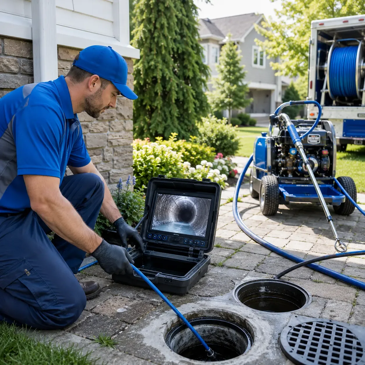 Outdoor drain cleaning professionals serving Lake View, NY